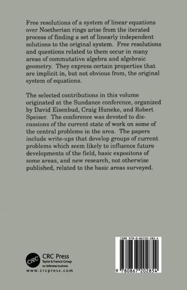 Free Resolutions in Commutative Algebra and Algebraic Geometry
