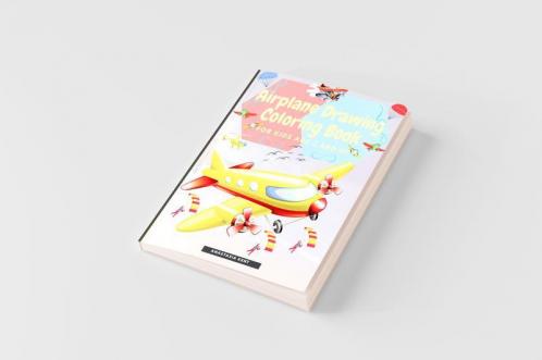 Airplane Drawing Coloring Book for Kids Aged 3 and UP