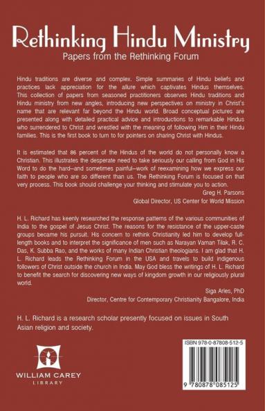 Rethinking Hindu Ministry: Papers from the Rethinking Forum