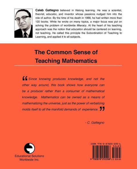 The Common Sense of Teaching Mathematics
