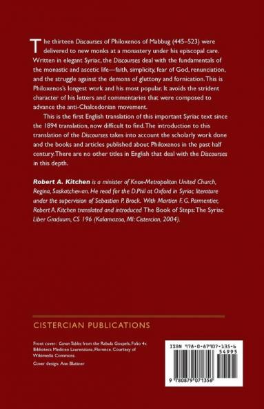 The Discourses of Philoxenos of Mabbug: A New Translation and Introduction: 235 (Cistercian Studies Series)