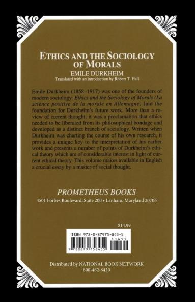 Ethics and the Sociology of Morals