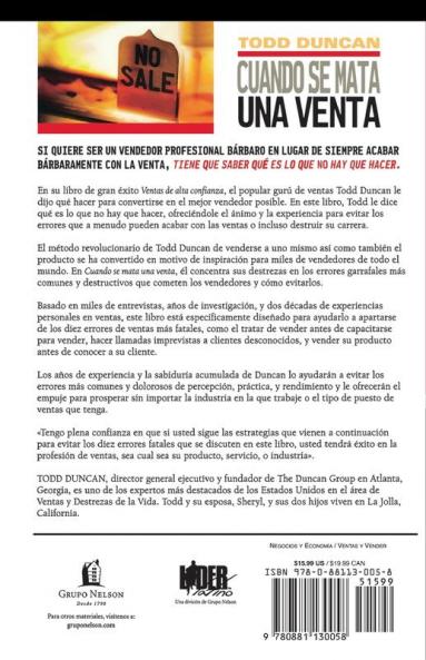 Cuando Se Mata Una Venta