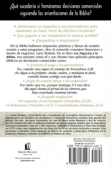 Los Negocios y La Biblia