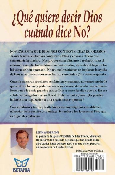 Cuando Dios Dice No = When God Says No