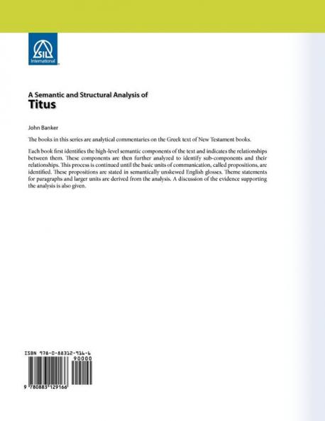 A Semantic and Structural Analysis of Titus