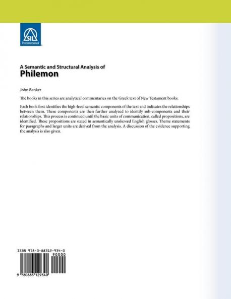 A Semantic and Structural Analysis of Philemon