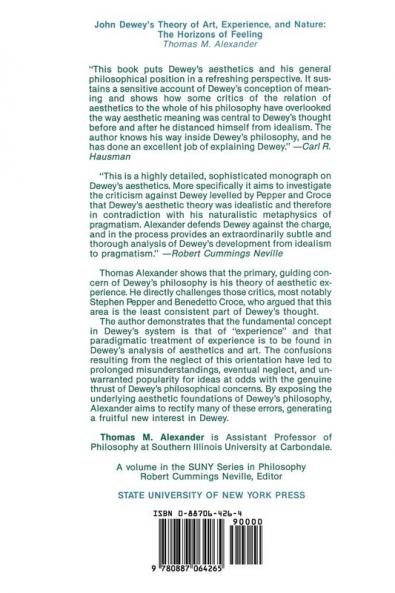 John Dewey's Theory of Art Experience and Nature