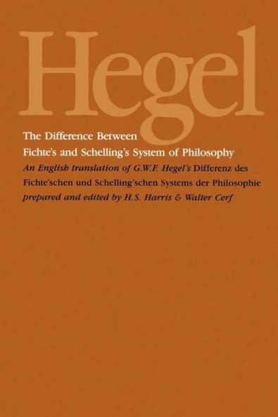 The Difference Between Fichte's and Schelling's System of Philosophy