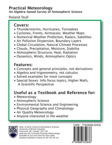 Practical Meteorology: An Algebra-based Survey of Atmospheric Science