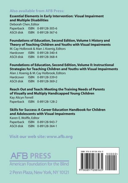 Early Focus: Working with Young Blind and Visually Impaired Children and Their Families