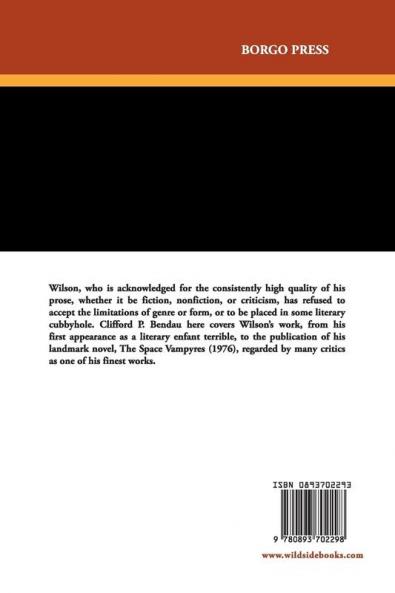 Colin Wilson: "The Outsider" and Beyond (Milford Series: Popular Writers of Today)