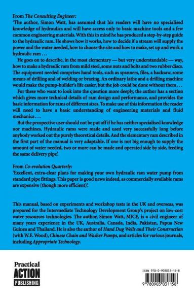 A Manual on the Hydraulic Ram for Pumping Water