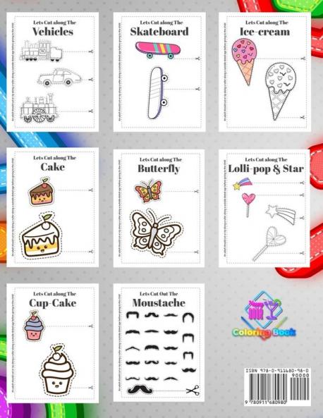 Scissor Skills Preschool Workbook for Kids