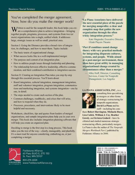 Nonprofit Mergers Workbook Part II