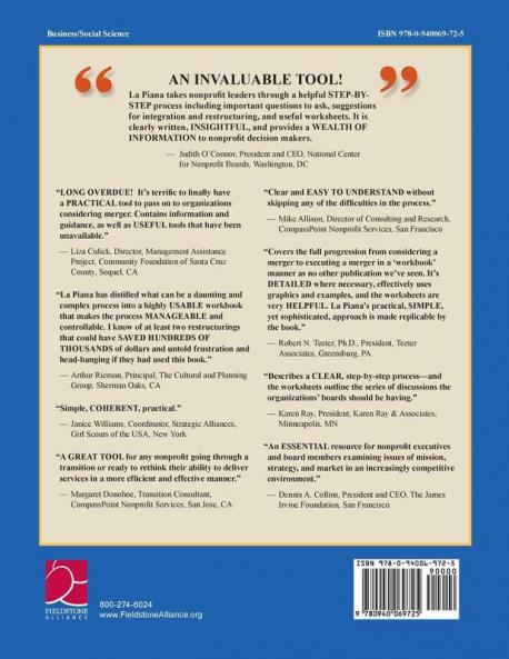 The Nonprofit Mergers Workbook Part I