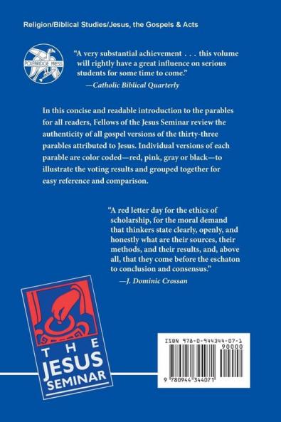 The Parables of Jesus (Jesus Seminar Series)