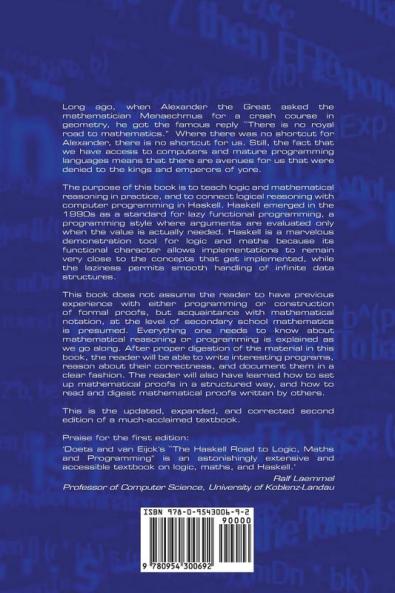 The Haskell Road to Logic Maths and Programming. Second Edition