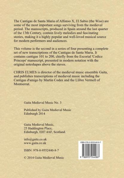 Cantigas De Santa Maria Of Alfonso X El Sabio A Performing Edition