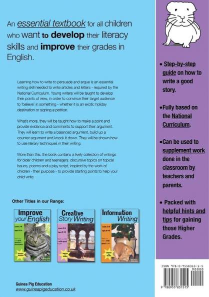Learning Persuasive Writing And Argument (9-14 years)