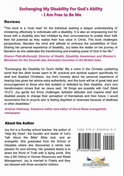 Exchanging My Disability for God's Ability: I Am Free to Be Me