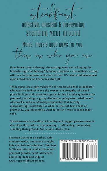 Steadfast: Prayerful Motherhood in the Midst of the Overwhelm: 4 (Work That God Sees)
