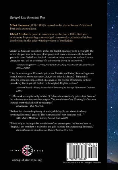 Mihai Eminescu -The Legend of the Evening Star & Selected Poems