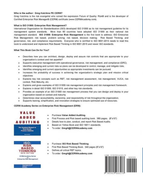 ISO 31000: Enterprise Risk Management (Cerm Academy Enterprise Risk Management)