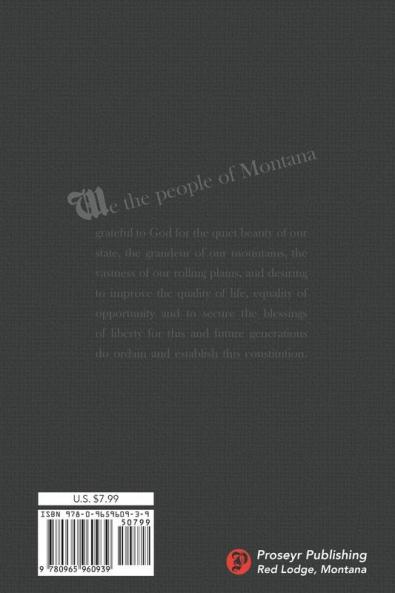 The Constitution of the State of Montana