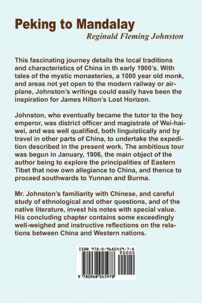 From Peking to Mandalay