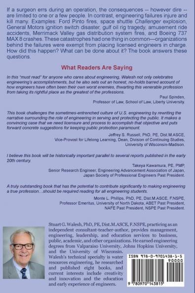 Engineering's Public-Protection Predicament: Reform Education and Licensure for a Safer Society