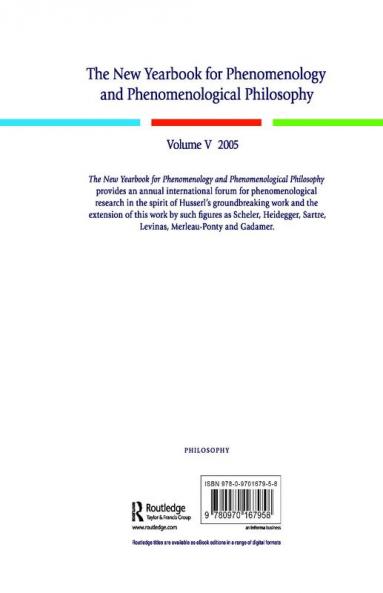 New Yearbook for Phenomenology and Phenomenological Philosophy