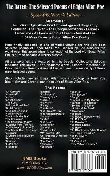 The Raven: The Selected Poems of Edgar Allan Poe - Special Collector's Edition