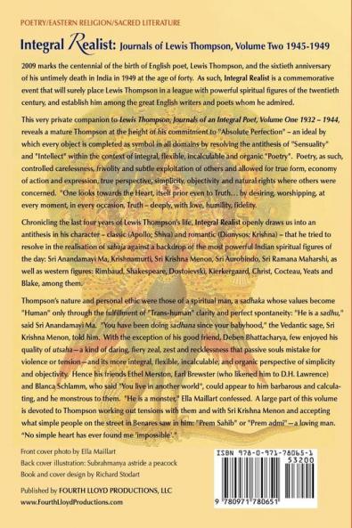 Integral Realist the Journals of Lewis Thompson Volume Two 1945-1949
