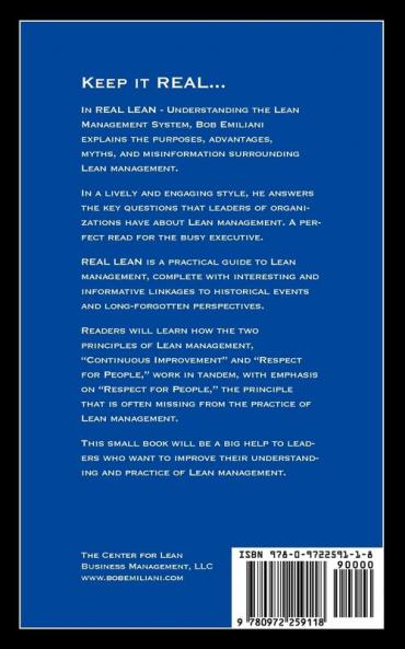 Real Lean: Understanding the Lean Management System (Volume One)