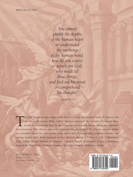 The Apocrypha and Pseudephigrapha of the Old Testament Volume One: Apocrypha
