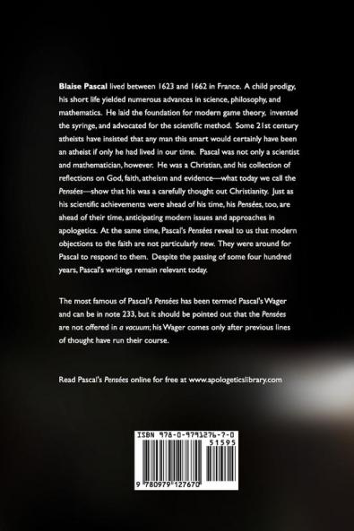 Pascal's Pensees: Thoughts on God Religion and Wagers