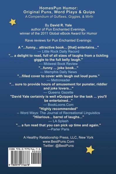 Homespun Humor: Original Puns Word Plays & Quips: A Compendium of Guffaws Giggles & Mirth