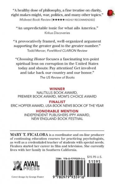 Choosing Honor: An American Woman's Search for God Family and Country in an Age of Corruption