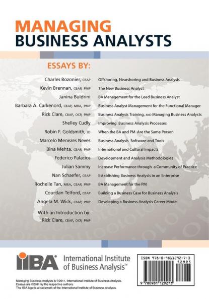 Managing Business Analysts