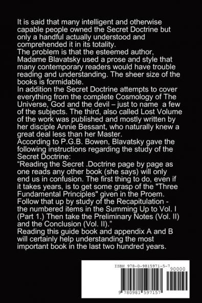 BLAVATSKY AND THE SECRET DOCTRINE