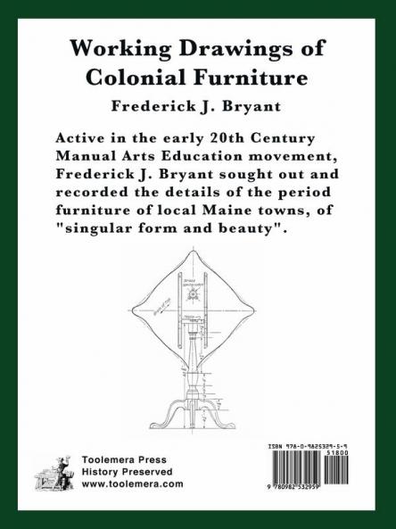 Working Drawings of Colonial Furniture