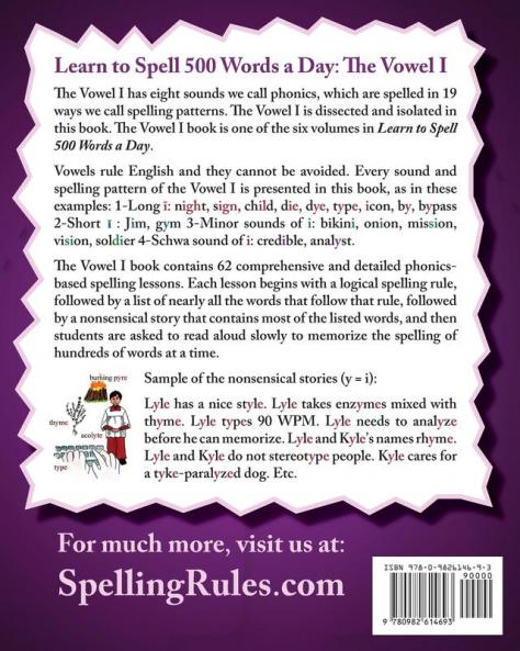 Learn to Spell 500 Words a Day: The Vowel I (vol. 3)