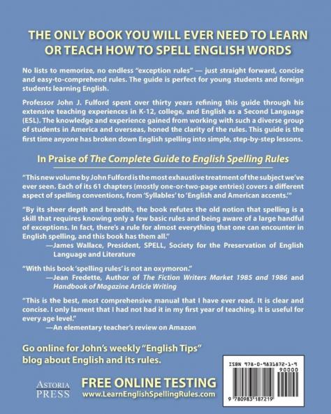 The Complete Guide to English Spelling Rules
