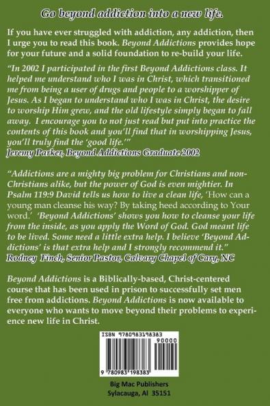 Beyond Addictions: Free To Live a New Live in Christ Jesus