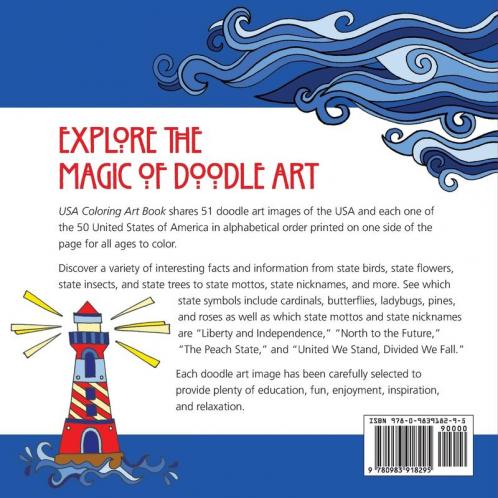 USA Coloring Art Book