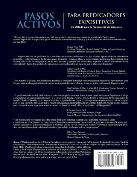 Pasos Activos Para Predicaores Expositivos Un Método para la Preparación de Sermones (Action Steps for Expository Preachers A Method of Sermon Preparation)