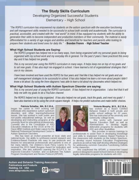 The Study Skills Curriculum: Developing Organized Successful Students Elementary-High School