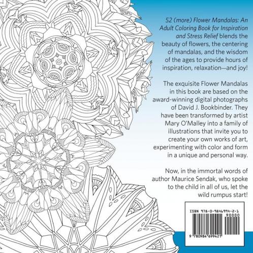 52 (more) Flower Mandalas: An Adult Coloring Book for Inspiration and Stress Relief