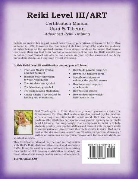 REIKI Usui & Tibetan Level III/ART Certification Manual Advanced Reiki Training